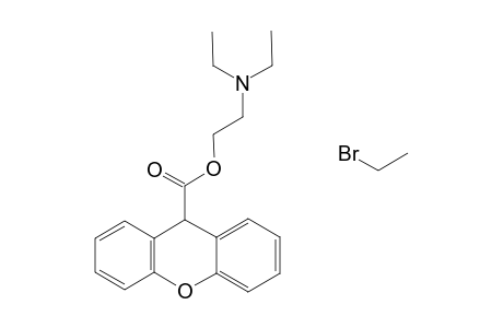 Triethyl(2-hydroxyethyl)ammonium bromide, xanthene-9-carboxylate