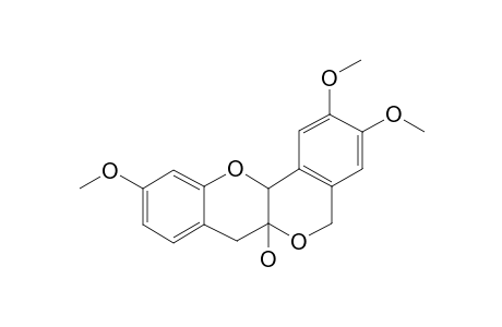 [2]Benzopyrano[4,3-b][1]benzopyran-6a(7H)-ol, 5,12a-dihydro-2,3,10-trimethoxy-