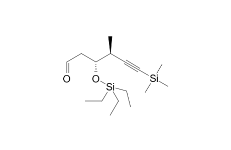 (3R,4S)-4-methyl-3-((triethylsilyl)oxy)-6-(trimethylsilyl)hex-5-ynal