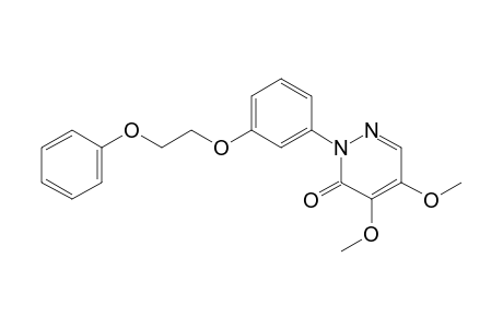 3(2H)-Pyridazinone, 4,5-dimethoxy-2-[3-(2-phenoxyethoxy)phenyl]-