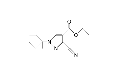 3-cyano-1-(1-methylcyclopentyl)pyrazole-4-carboxylic acid ethyl ester