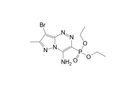 4-Amino-8-bromo-7-methylpyrazolo[3,2-c][1,2,4]triazin-3-ylphosphonic acid diethyl ester