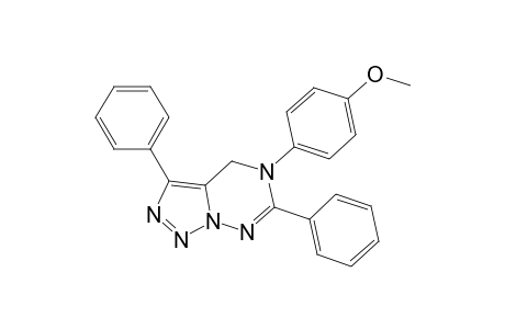 3,6-DIPHENYL-5-p-METHOXY-PHENYL-4,5-DIHYDRO-8H-[1,2,3]-TRIAZOLO-[5,1-F]-[1,2,4]-TRIAZINE