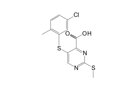 5-[(5-chloro-o-tolyl)thio]-2-(methylthio)-4-pyrimidinecarboxylic acid