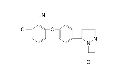 2-[p-(1-acetylpyrazol-5-yl)phenoxy]-6-chlorobenzonitrile