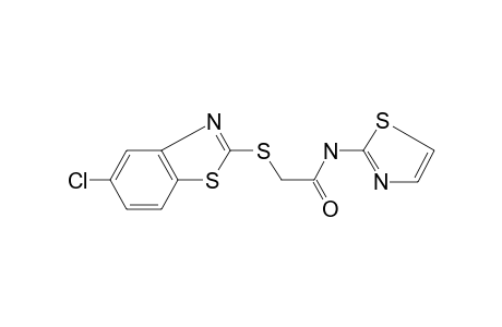 2-(5-Chloro-benzothiazol-2-ylsulfanyl)-N-thiazol-2-yl-acetamide