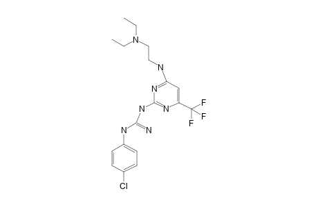 1-[p-Chlorophenyl]-3-[4-[[2-[diethylamino]ethyl]amino]-6-[trifluoromethyl]-2-[pyrimidinyl]guanidine