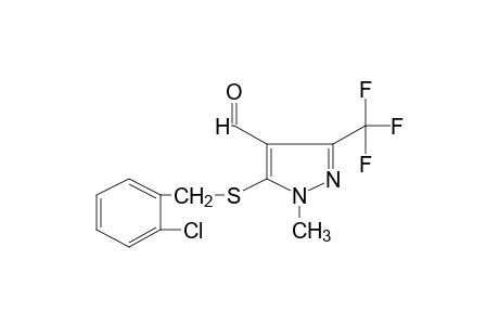 5-[(o-CHLOROBENZYL)THIO]-1-METHYL-3-(TRIFLUOROMETHYL)PYRAZOLE-4-CARBOXALDEHYDE