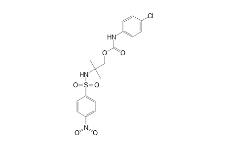 2-Methyl-2-(4-nitrobenzenesulfonamido)propyl N-(4-chlorophenyl)carbamate