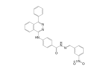N'-(3-Nitrobenzylidene)-4-[(4-phenylphthalazin-1-yl)amino]benzohydrazide