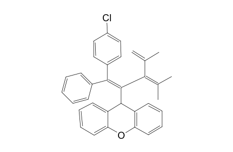 10-[1-(4-Chlorophenyl)-1-phenyl-4-methylene-3-isopropylidene pent-1-en-3-yl]-10H-xanthene