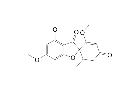 4-Hydroxy-3',6-dimethoxy-5'-methylspiro[1-benzofuran-2,4'-cyclohex-2-ene]-1',3-dione