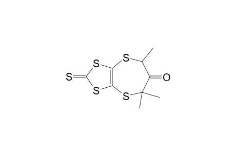 5,5,7-Trimethyl-2-thioxo-5H-[1,3]dithiolo[4,5-b][1,4]dithiepin-6(7H)-one