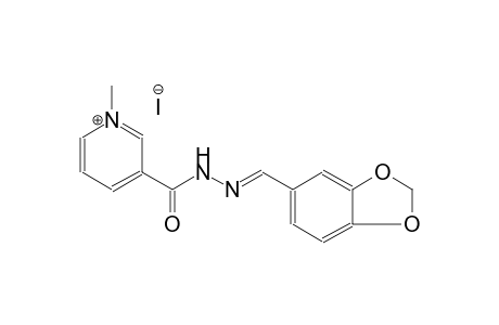 3-{[(2E)-2-(1,3-benzodioxol-5-ylmethylene)hydrazino]carbonyl}-1-methylpyridinium iodide