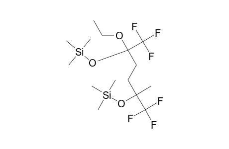 (5-ethoxy-1,1,1,6,6,6-hexafluoro-2-methyl-5-trimethylsilyloxyhexan-2-yl)oxy-trimethylsilane