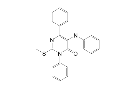 3-Phenyl-5-(N-phenylamino)-2-methylthio-6-phenyl-4(3H)-pyrimidinone