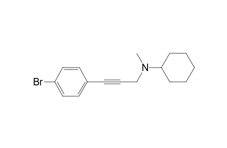N-(3-(4-bromophenyl)prop-2-yn-1-yl)-N-methylcyclohexanamine