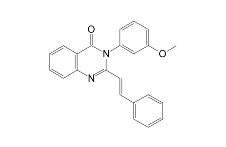 Quinazolin-4(3H)-one, 3-(3-methoxyphenyl)-2-(2-phenylethenyl)-