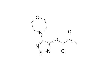 3-Chloro-3-[(4-morpholin-4-yl-1,2,5-thiadiazol-3-yl)oxy]propan-2-one