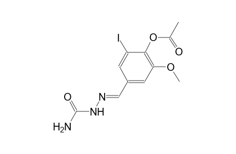 4-{(E)-[(aminocarbonyl)hydrazono]methyl}-2-iodo-6-methoxyphenyl acetate