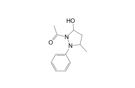 3-Pyrazolidinol, 2-acetyl-5-methyl-1-phenyl-