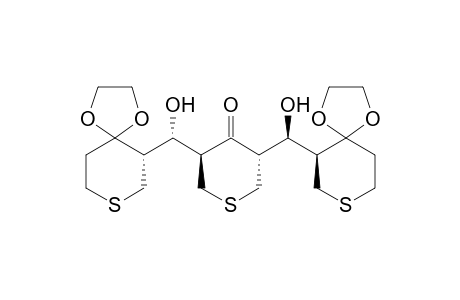 (3R,5S)-rel-3,5-Bis[(S)-(6R)-1,4-dioxa-8-thiaspiro[4,5]dec-6-ylhydroxymethyl]tetrahydro-4H-thiopyran-4-one