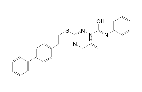 N'-((2E)-3-allyl-4-[1,1'-biphenyl]-4-yl-1,3-thiazol-2(3H)-ylidene)-N-phenylcarbamohydrazonic acid