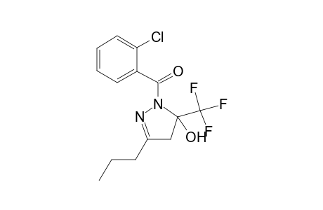 1-(2-chlorobenzoyl)-3-propyl-5-(trifluoromethyl)-4,5-dihydro-1H-pyrazol-5-ol