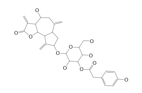 YOUNGIAJAPONICOL_B;3-BETA-[3-(4-HYDROXYPHENYL)-ACETYL-BETA-D-GLUCOPYRANOSYLOXY]-8-ALPHA-4-(15),10-(14),11-(13)-GUAIATRIEN-12,6-OLIDE