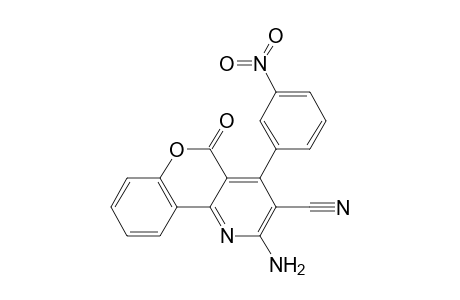 2-Amino-4-(3-nitrophenyl)-5-oxo-5H-chromeno[4,3-b]pyridine-3-carbonitrile