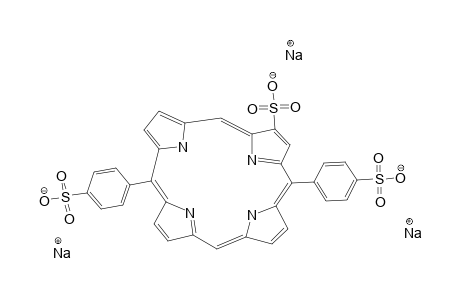 2-SULFONATO-5,15-BIS-(4-SULFONATOPHENYL)-PORPHYRIN-TRISODIUM-SALT