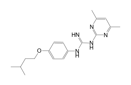 N-(4,6-dimethyl-2-pyrimidinyl)-N'-[4-(isopentyloxy)phenyl]guanidine