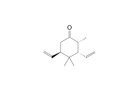 (2R*,3S*,5R*)-2,4,4-TRIMETHYL-3,5-DIVINYLCYCLOHEXANONE;MINOR-ISOMER