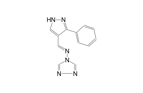 N-[(E)-(3-phenyl-1H-pyrazol-4-yl)methylidene]-4H-1,2,4-triazol-4-amine