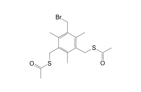 1,3-Bis(acetylsulfanylmethyl)-5-bromomethyl-2,4,6-trimethyl-benzene