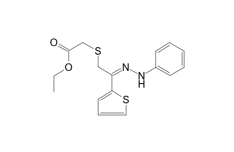 Ethyl ([(2Z)-2-(phenylhydrazono)-2-(2-thienyl)ethyl]sulfanyl)acetate