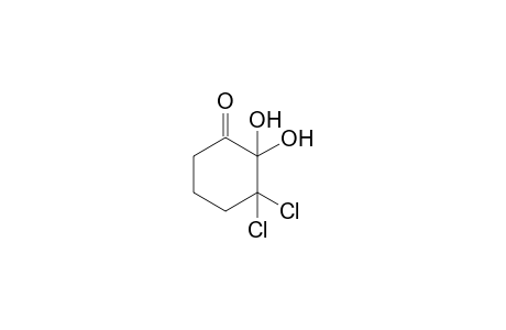 3,3-dichloro-2,2-dihydroxycyclohexanone