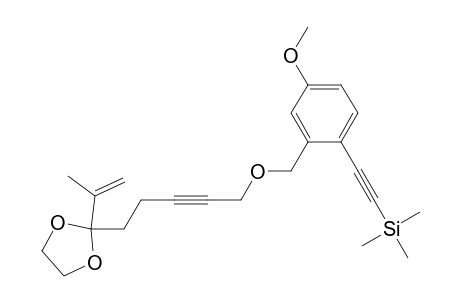 Silane, [[4-methoxy-2-[[[5-[2-(1-methylethenyl)-1,3-dioxolan-2-yl]-2-pentynyl]oxy]methyl]phenyl]ethynyl]trimethyl-