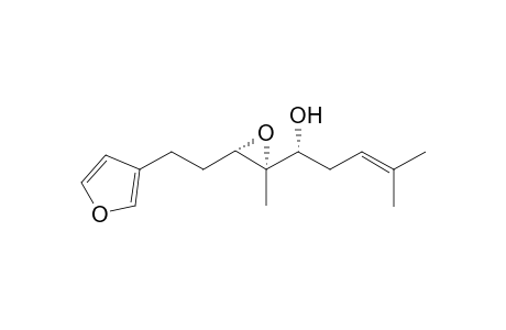 (1R)-1-[(2S,3S)-3-[2-(3-furanyl)ethyl]-2-methyl-2-oxiranyl]-4-methyl-3-penten-1-ol