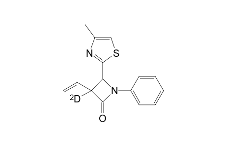 3-Deutero-4-(4-methylthiazol-2-yl)-1-phenyl-3-vinylazetidin-2-one Isomer