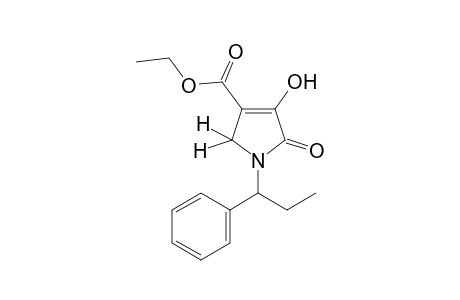 4-hydroxy-5-oxo-1-(l-phenylpropyl)-3-pyrroline-3-carboxylic acid, ethyl ester