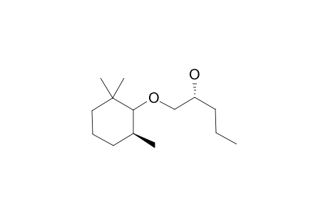 (R)1-[((S)-2',2',6'-trimethylcyclohexyl)oxy]pentan-2-ol