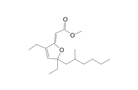 methyl (2Z)-2-[3,5-diethyl-5-(2-methylhexyl)furan-2-ylidene]acetate