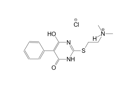 ethanaminium, 2-[(1,6-dihydro-4-hydroxy-6-oxo-5-phenyl-2-pyrimidinyl)thio]-N,N-dimethyl-, chloride