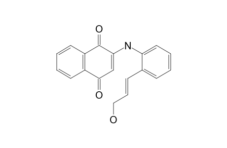 (E)-N-[2-(3-Hydroxyprop-1-enyl)phenyl]-2-amino-1,4-naphthoquinone