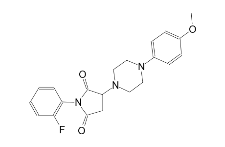 2,5-pyrrolidinedione, 1-(2-fluorophenyl)-3-[4-(4-methoxyphenyl)-1-piperazinyl]-