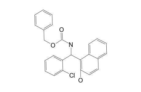 N-[.alpha.-(.beta.-hydroxy-.alpha.-naphthyl)(2-chlorophenylmethyl)]-o-benzyl carbamate