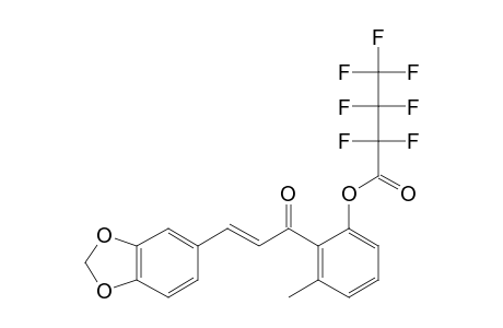 2'-(Heptafluorobutyryl)oxy-6'-methyl-3,4-methylenedioxychalcone