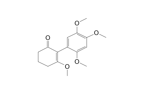 2-Cyclohexen-1-one, 3-methoxy-2-(2,4,5-trimethoxyphenyl)-