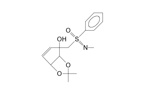 2,2-Dimethyl-4-([N-methyl-phenylsulfonimidoyl]-methyl)-3ab, 6ab-dihydro-4H-cyclopenta-1,3-dioxol-4-ol diastereomer 1